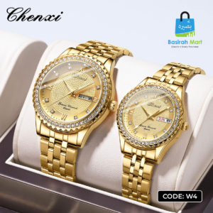 chenxi classic waterproof couple watch set (w4)